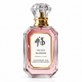 Heavoria Scents Velvet Blossom Eau de Parfum 50ml – elegant floral luxury perfume in a crystal-inspired glass bottle.