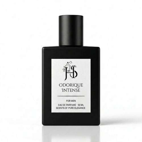 Heavoria Scents Odorique Intense Eau de Parfum for Men 50ml – luxury long-lasting men's perfume in a matte black bottle.